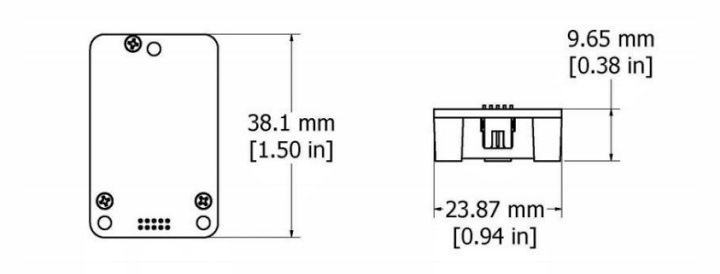 3DM-CX5-GNSS/INS 傳感器的尺寸圖