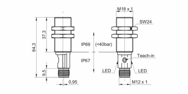 UR18.EB0.2-GP2J.9SF 傳感器的尺寸圖